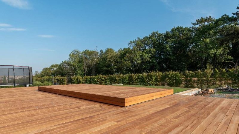 Slide wood - posuvné zakrytí bazénu